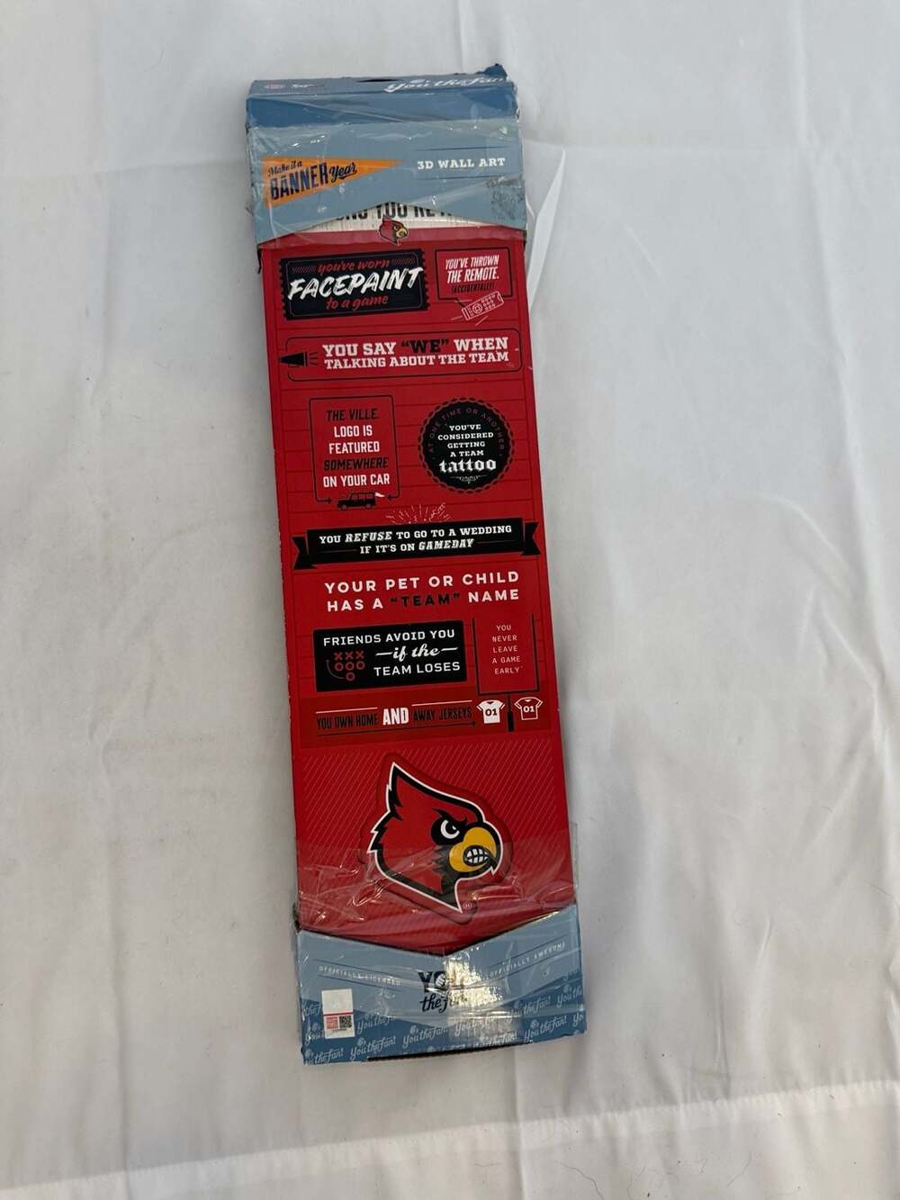 Louisville Cardinals YouTheFan 3D Fan Banner Wall Art Decor
